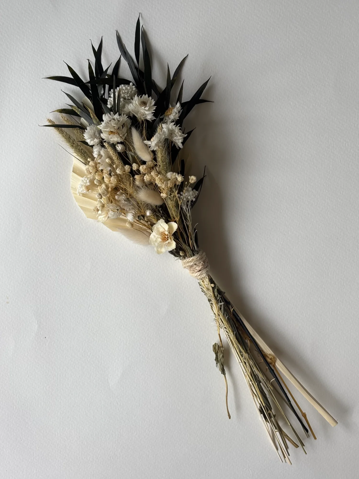 Dried floral arrangement